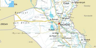 Mapa Iraku reke