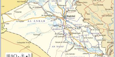 Mapa Iraku putevi